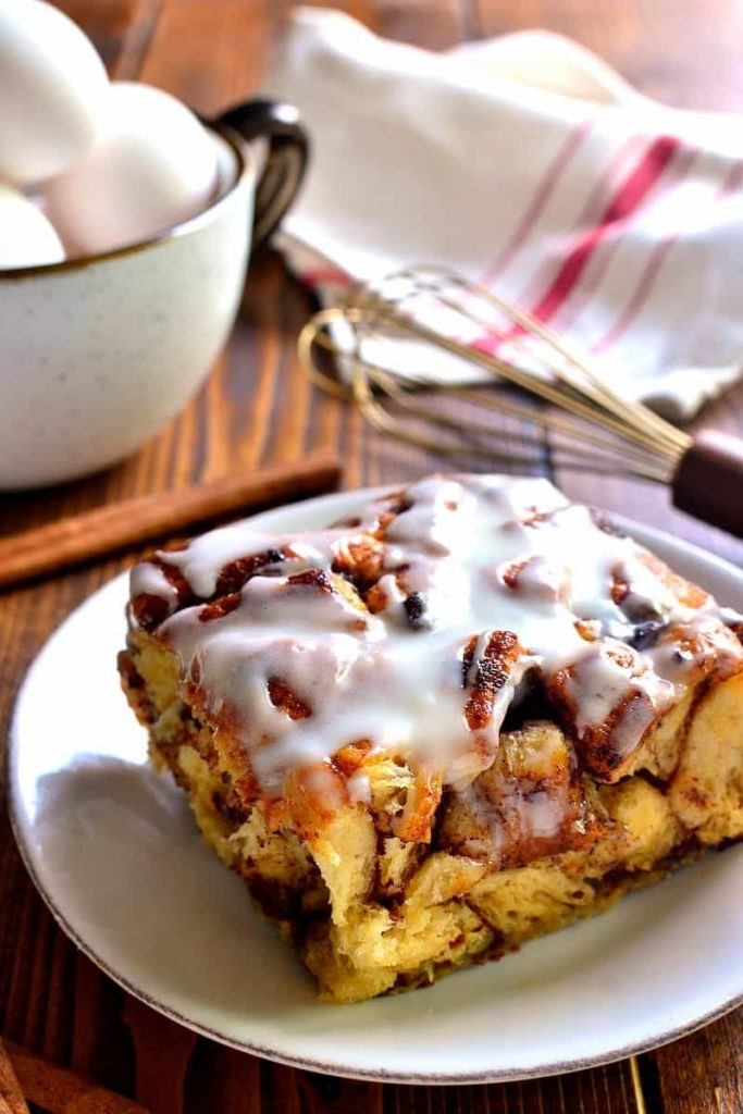 Overnight Cinnamon Roll French Toast Casserole
 20 Make Ahead Christmas Morning Breakfast Dishes