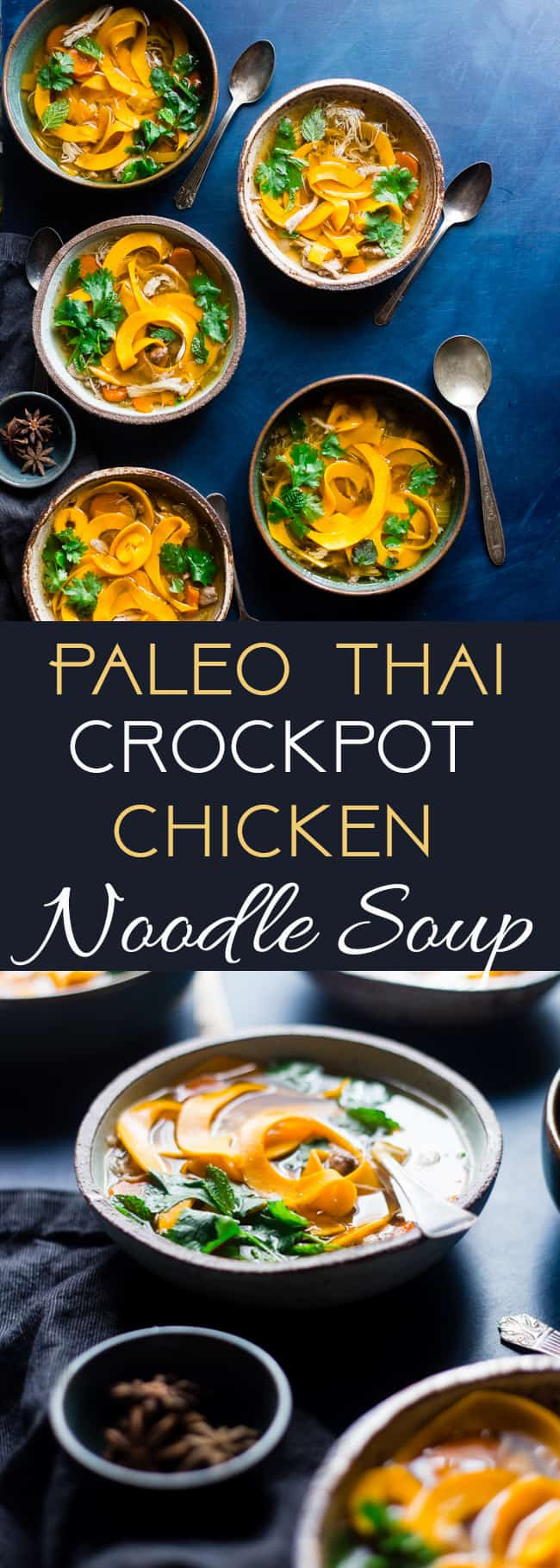 Paleo Chicken Noodle Soup
 Thai Crockpot Paleo Chicken Noodle Soup