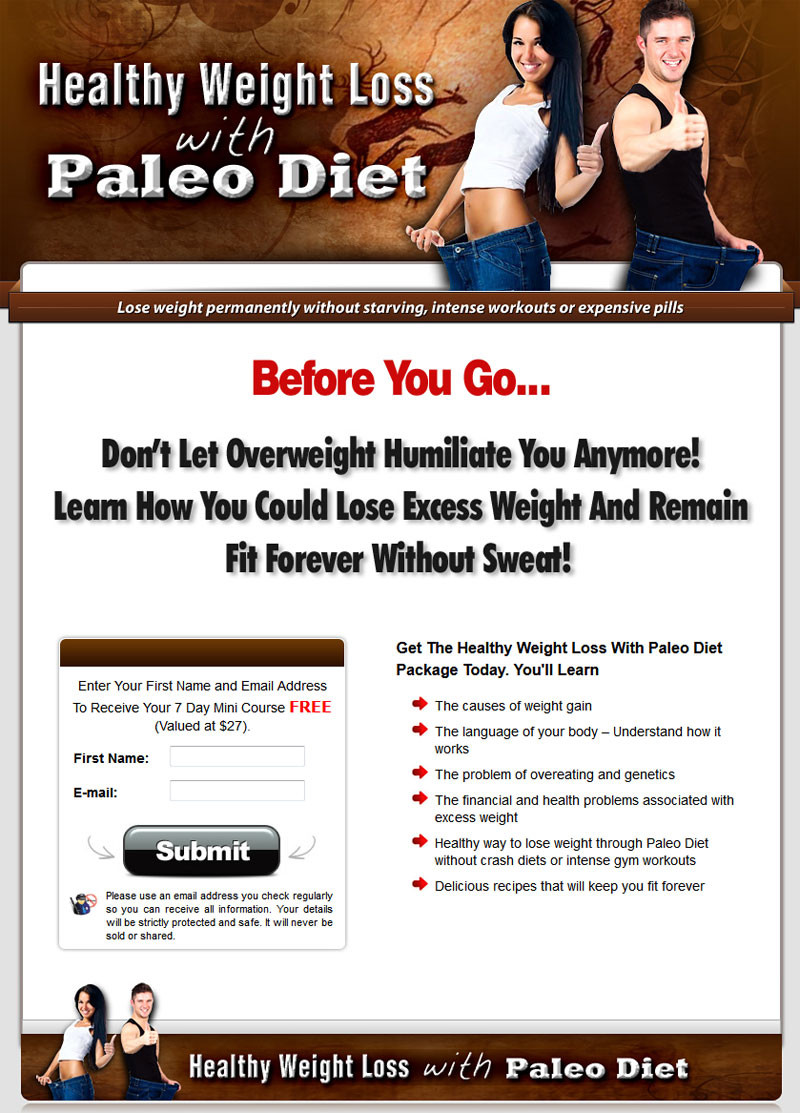 Paleo Diet And Weight Loss
 Healthy Weight Loss with the Paleo Diet MRR Ebook