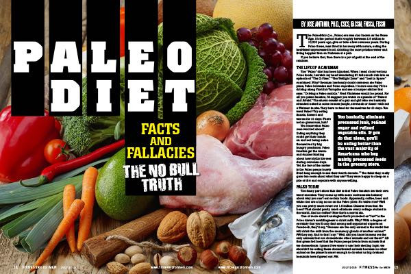 Paleo Diet Facts
 July Issue Preview line FitnessRX for Men
