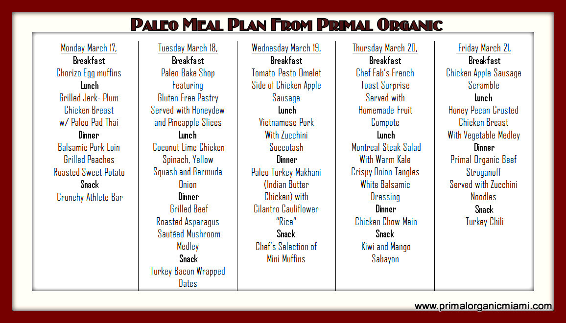 Paleo Diet Meal Plan
 The Origin Paleo Diet plan