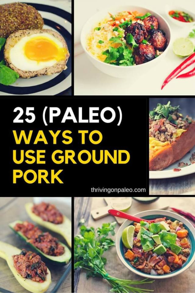 Paleo Ground Pork Recipes
 25 Paleo Ways to Use Ground Pork Thriving Paleo