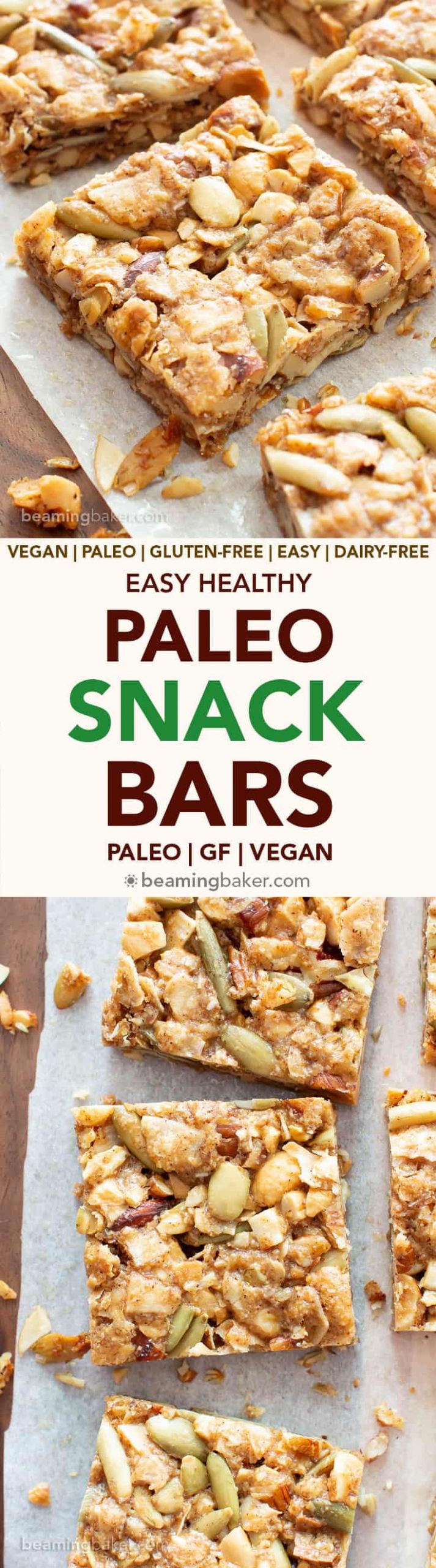 Paleo Snacks Recipes
 Easy Paleo Snack Bars Recipe Gluten Free Vegan