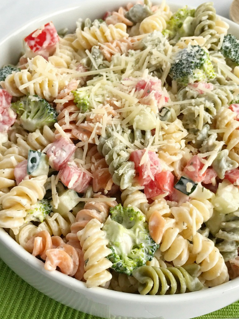 Pasta Salad With Cheese
 Ranch Pasta Salad To her as Family