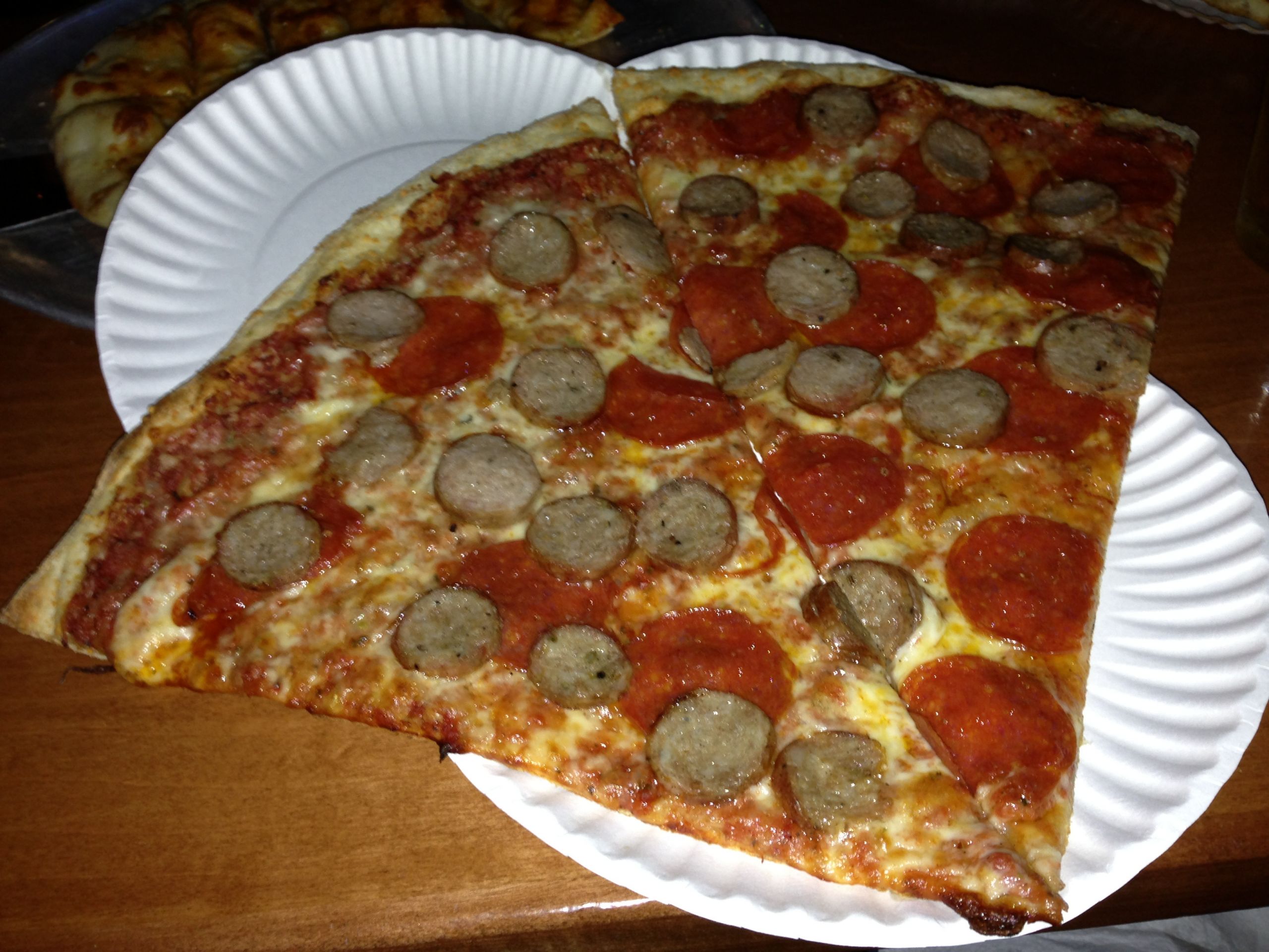 Pepperoni And Sausage Pizza
 Ruckus Pizza Review