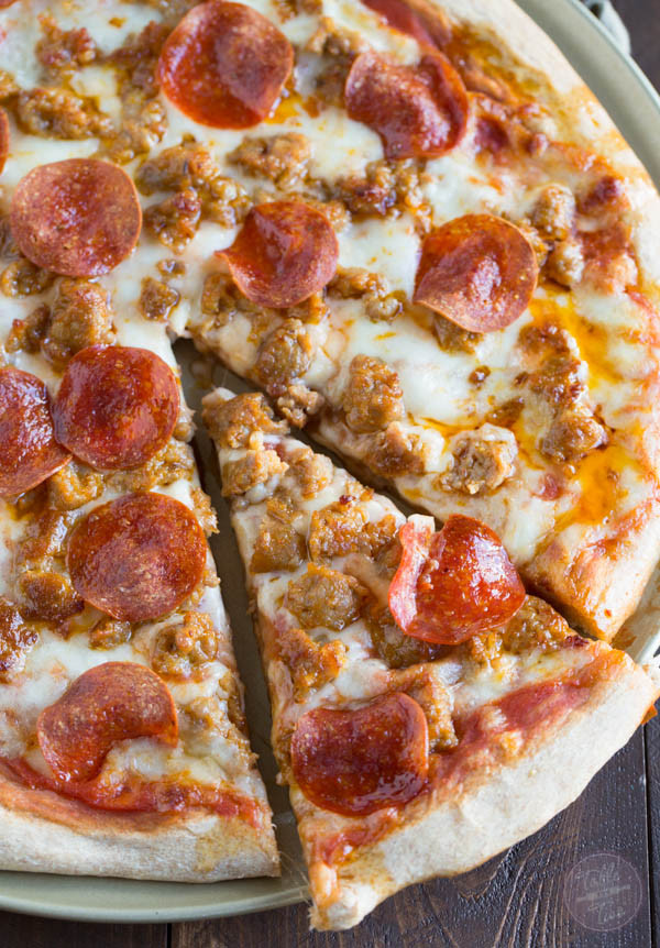 Pepperoni and Sausage Pizza Inspirational Spicy Sausage and Pepperoni Pizza Table for Two by