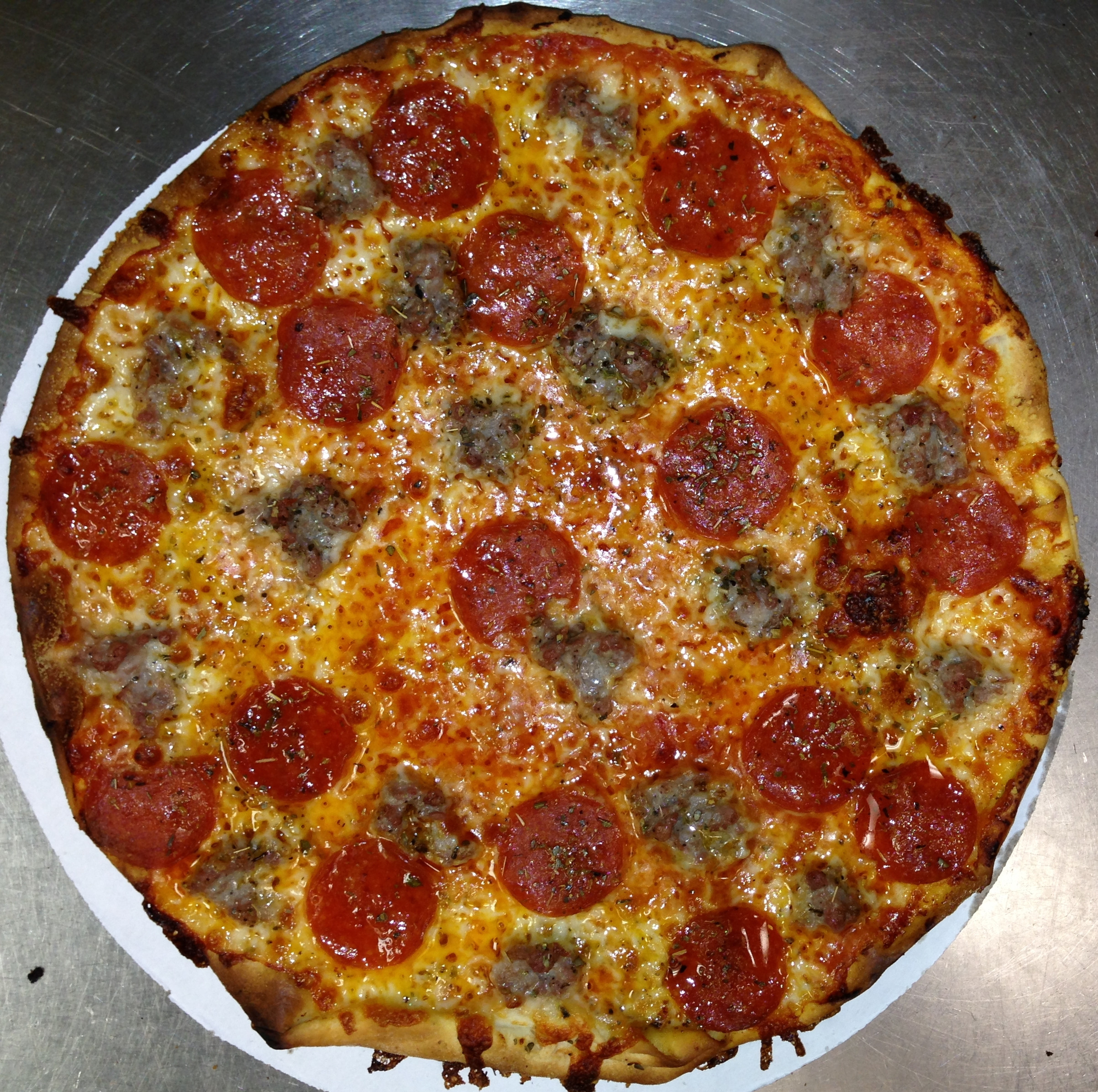 Pepperoni And Sausage Pizza
 Fricano s Pizza Description and Facts