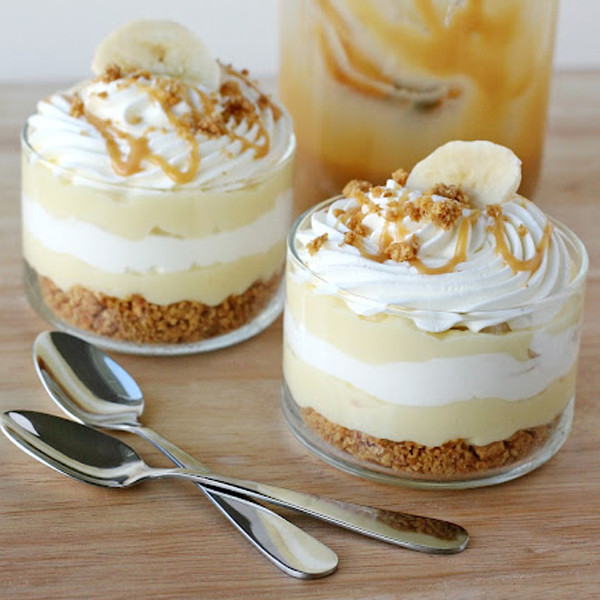 Pictures Of Desserts
 Banana Caramel Cream Dessert Glorious Treats