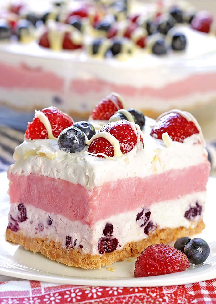 Pictures Of Desserts
 No Bake Summer Berry Delight Cakescottage