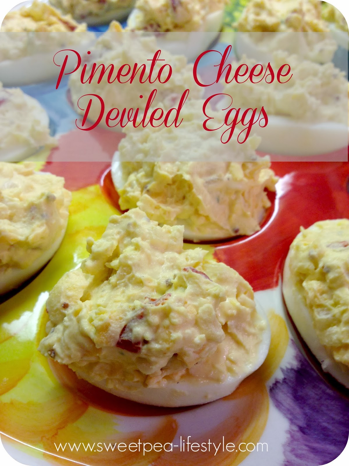 Pimento Cheese Deviled Eggs
 Sweetpea Lifestyle Pimento Cheese Deviled Eggs