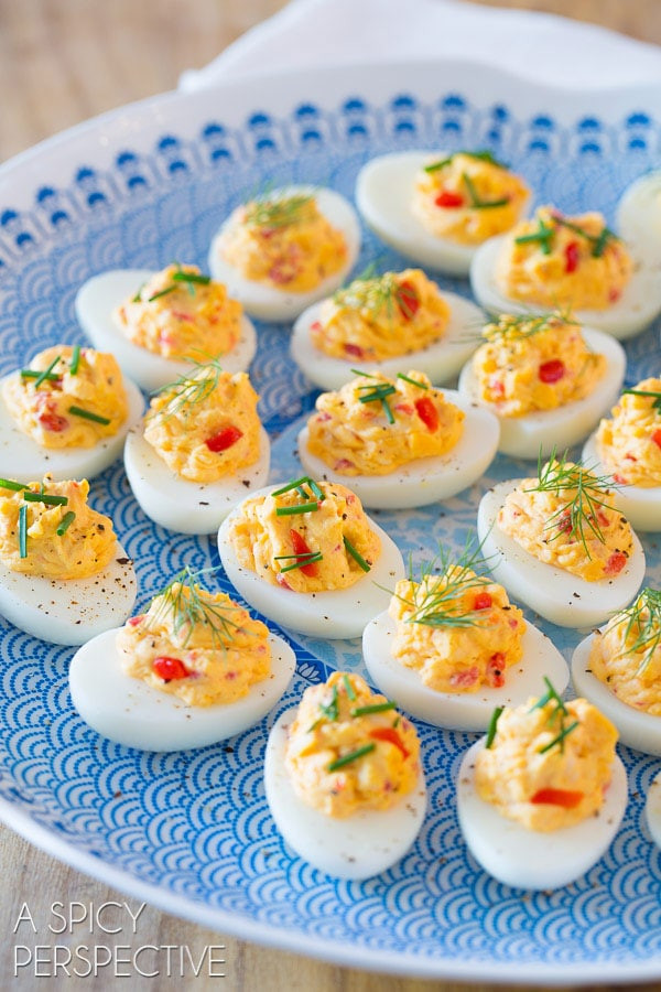 Pimento Cheese Deviled Eggs
 Pimento Cheese Deviled Eggs A Spicy Perspective