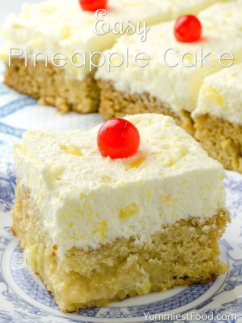 Pineapple Cake Recipes
 Easy Pineapple Cake Recipe from Yummiest Food Cookbook