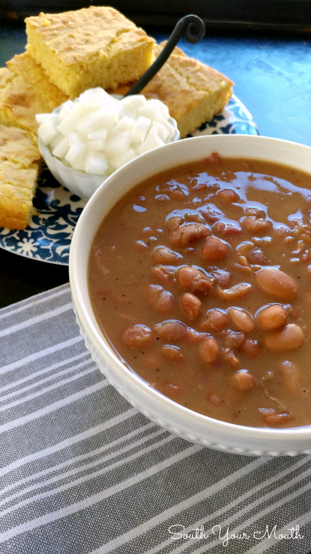 Pinto Beans And Ground Beef Recipe Slow Cooker
 South Your Mouth Slow Cooker Pinto Beans
