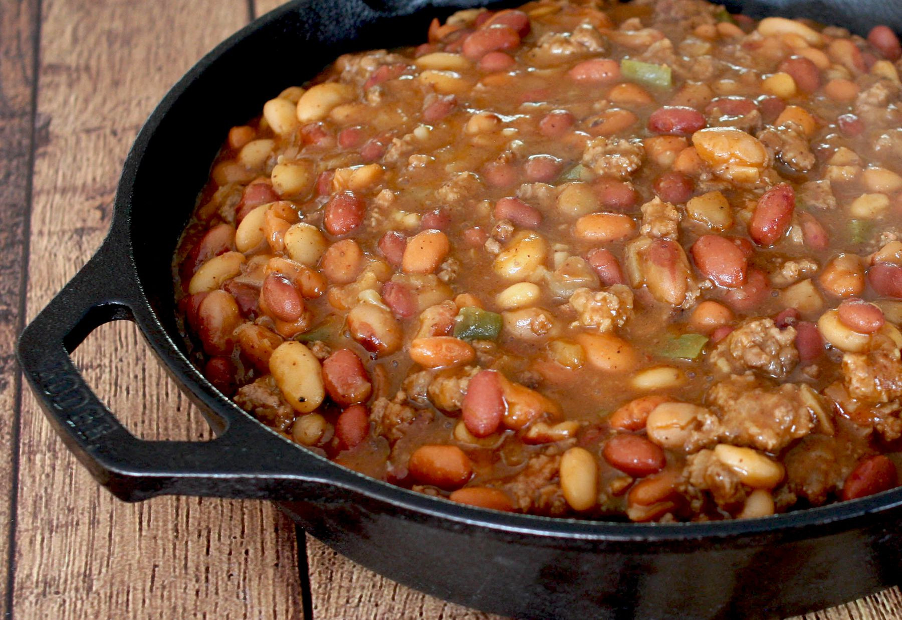 Pinto Beans And Ground Beef Recipe Slow Cooker
 Slow Cooker Calico Beans With Bacon and Ground Beef