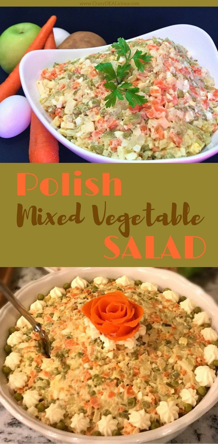 Polish Side Dishes
 POLISH Mixed Ve able Salad Recipe