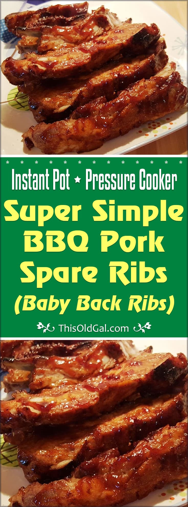 Pressure Cooker Pork Ribs
 Simple Pressure Cooker BBQ Pork Spare Ribs Baby Back Ribs