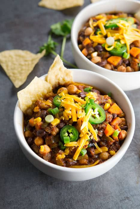 Pressure Cooker Vegetarian Chili
 Easy Instant Pot Chili with Canned Beans Pantry Staple