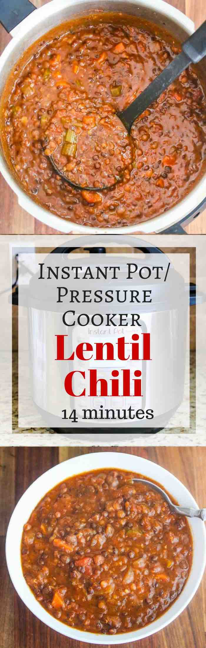 Pressure Cooker Vegetarian Chili
 Pressure Cooker Instant Pot Lentil Chili Recipe Jeanette