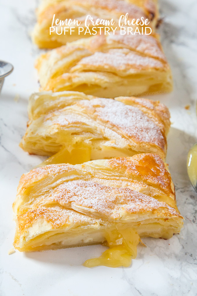 Puff Pastry Desserts With Cream Cheese
 Lemon Cream Cheese Puff Pastry Braid Annie s Noms