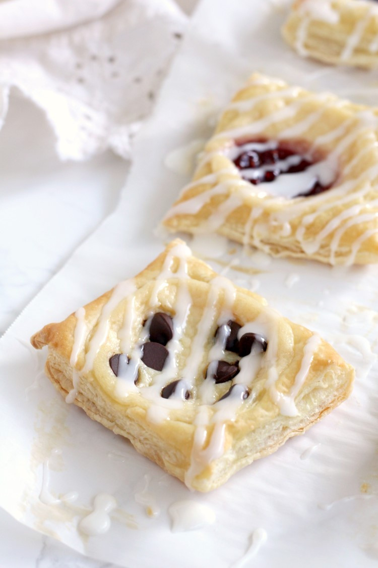 Puff Pastry Desserts With Cream Cheese
 Puff Pastry Cream Cheese Danishes Chocolate With Grace