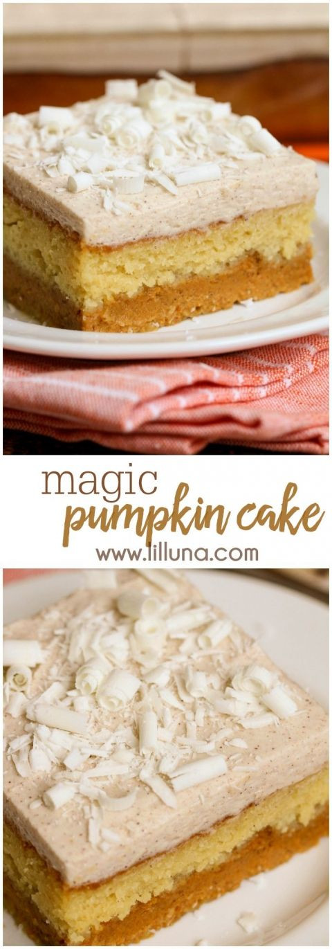 Pumpkin Dessert With Yellow Cake Mix
 Pumpkin Magic Cake Recipe