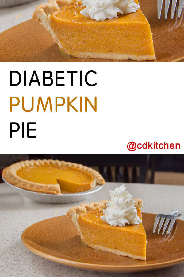 Pumpkin Pie For Diabetics
 Diabetic Pumpkin Pie Recipe