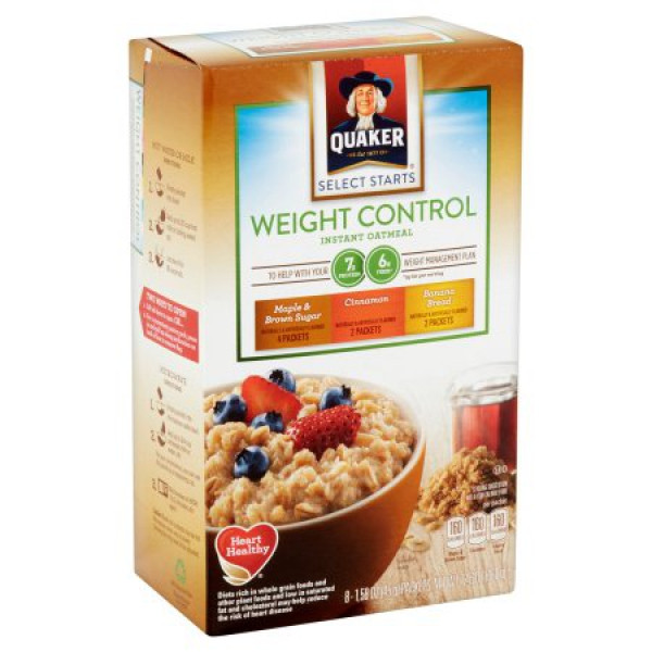 Quaker Oats Weight Control
 Quaker Instant Oatmeal Weight Control Variety