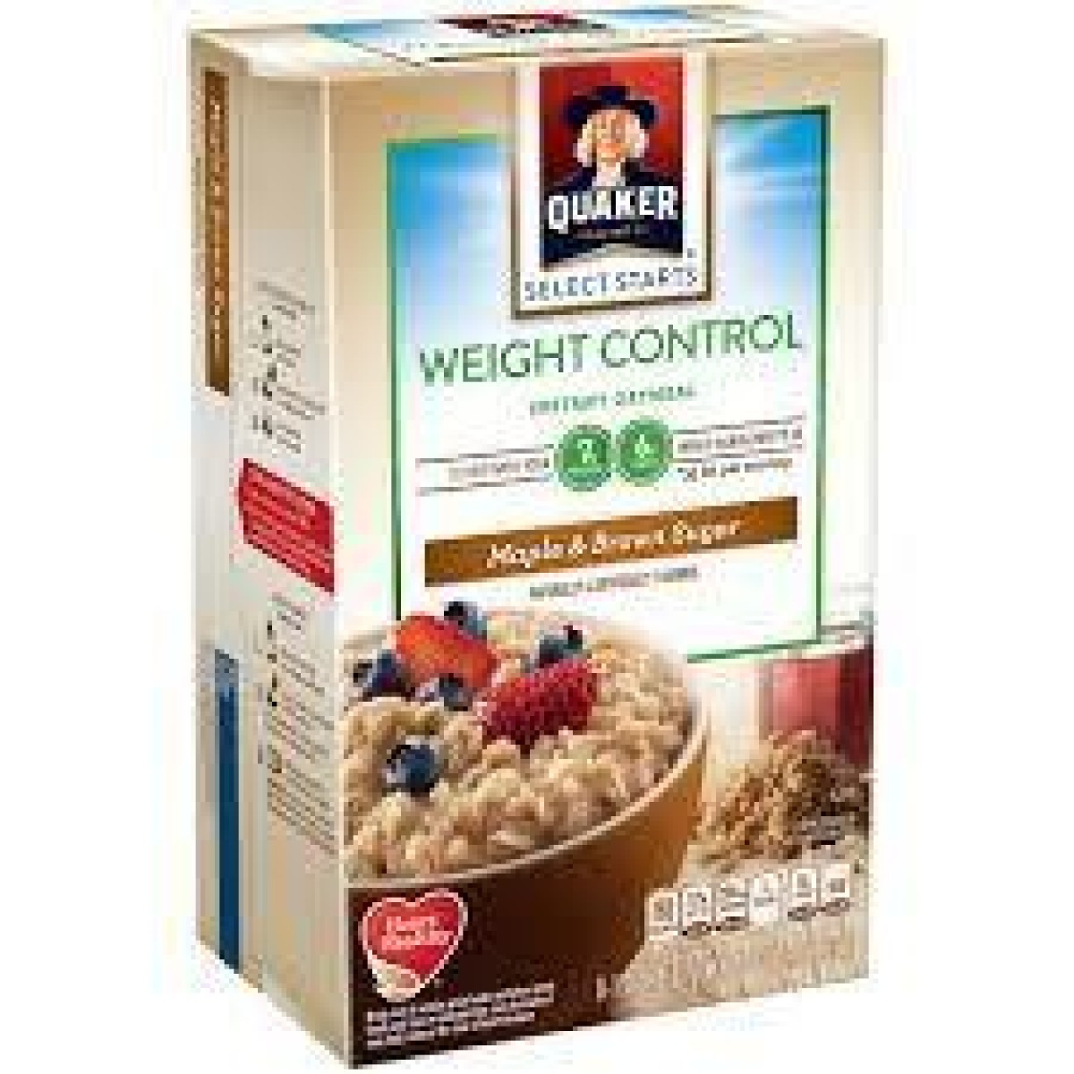 Quaker Oats Weight Control
 Quaker Instant Oatmeal Weight Control Maple & Brown Sugar