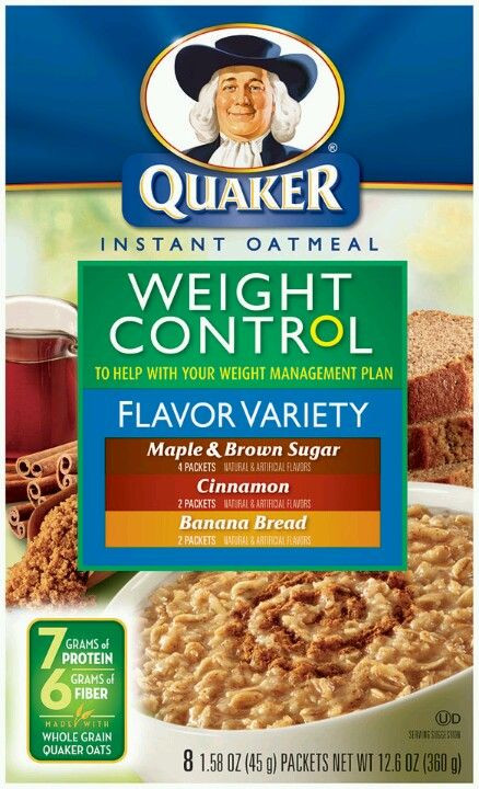 Quaker Oats Weight Control
 Pin by ashley mcd on Body makeup