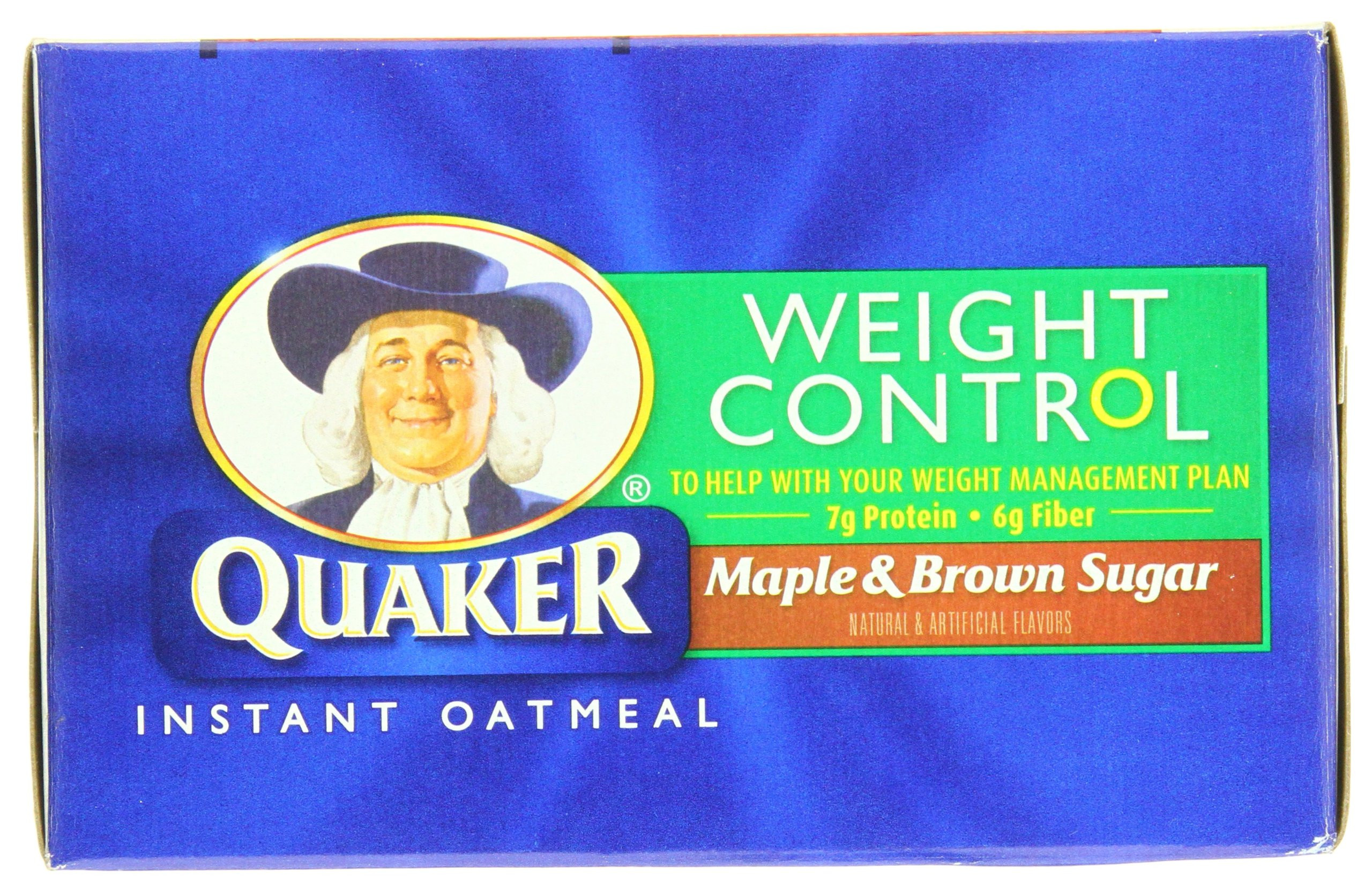 Quaker Oats Weight Control
 Quaker Weight Control Instant Oatmeal Maple and Brown