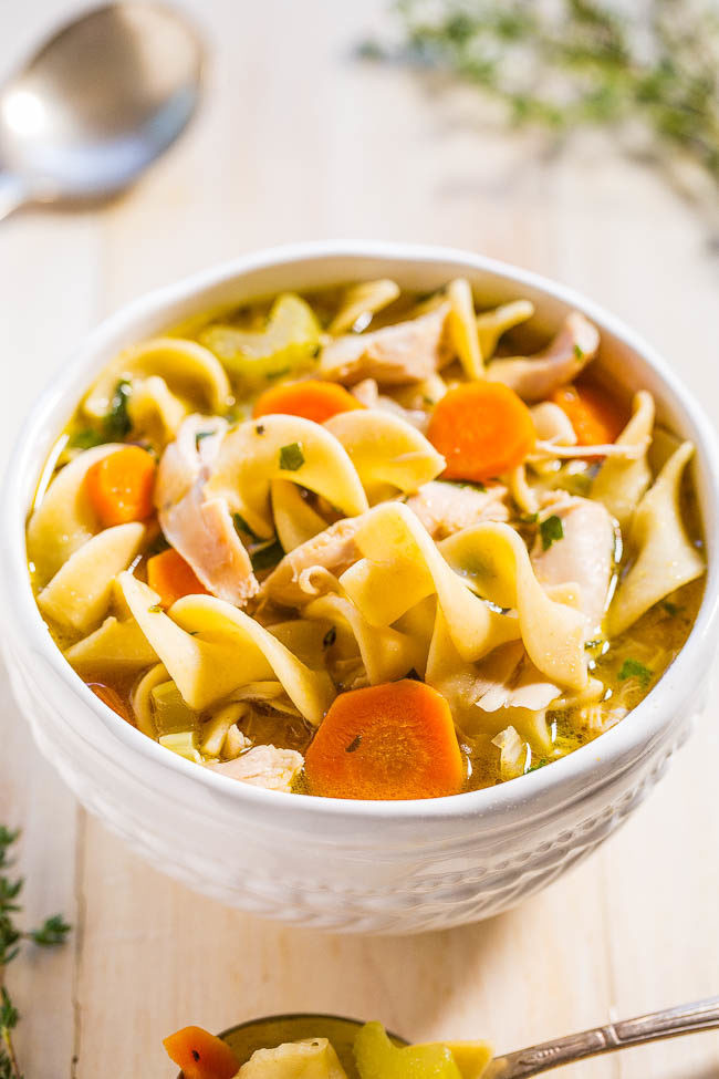 Quick Chicken Noodle Soup
 Easy 30 Minute Homemade Chicken Noodle Soup Averie Cooks