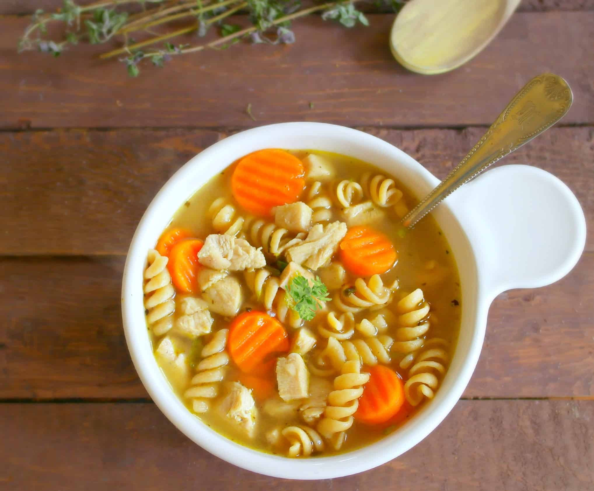 Quick Chicken Noodle Soup
 15 Minute Easy Chicken Noodle Soup Teaspoon Goodness