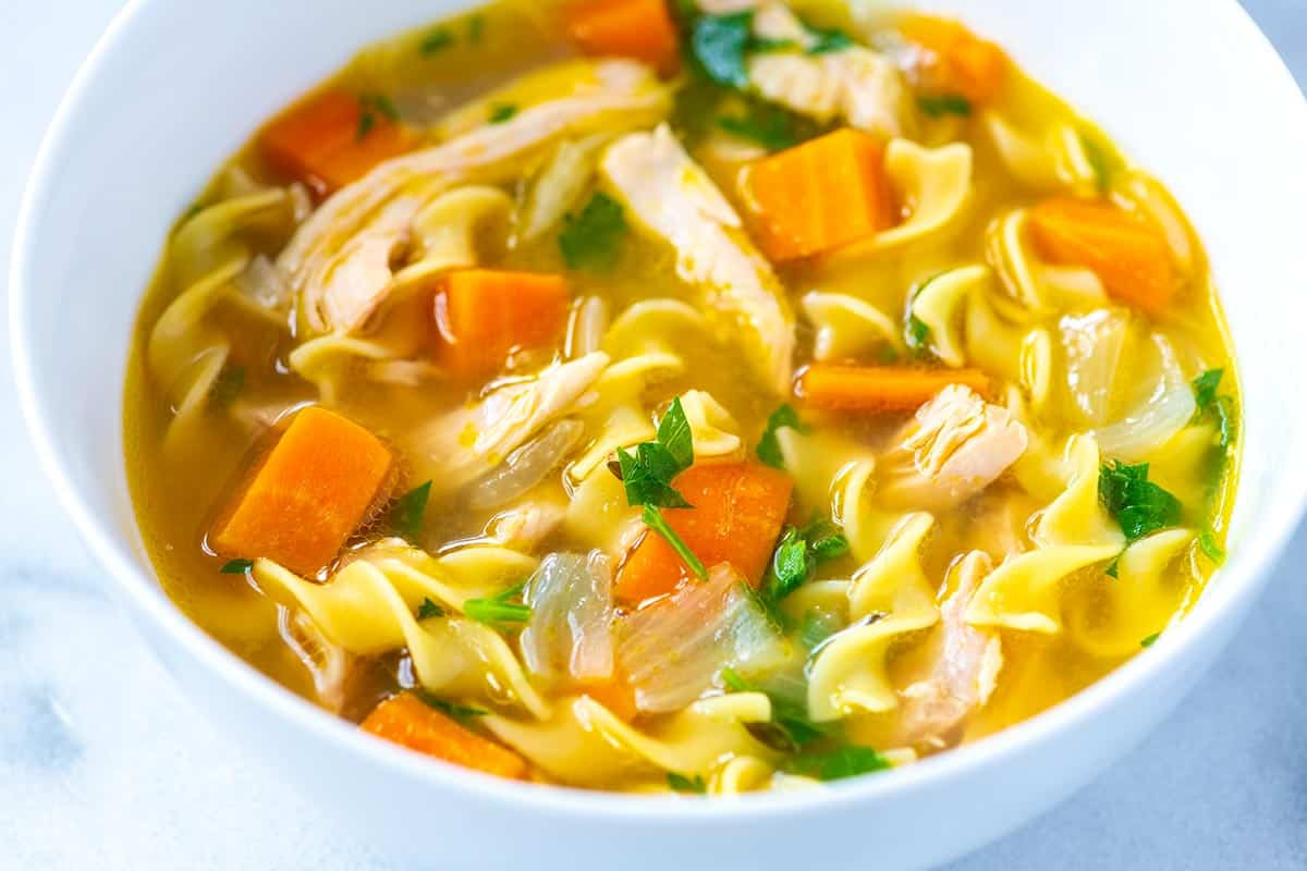 Quick Chicken Noodle Soup
 Ultra Satisfying Chicken Noodle Soup