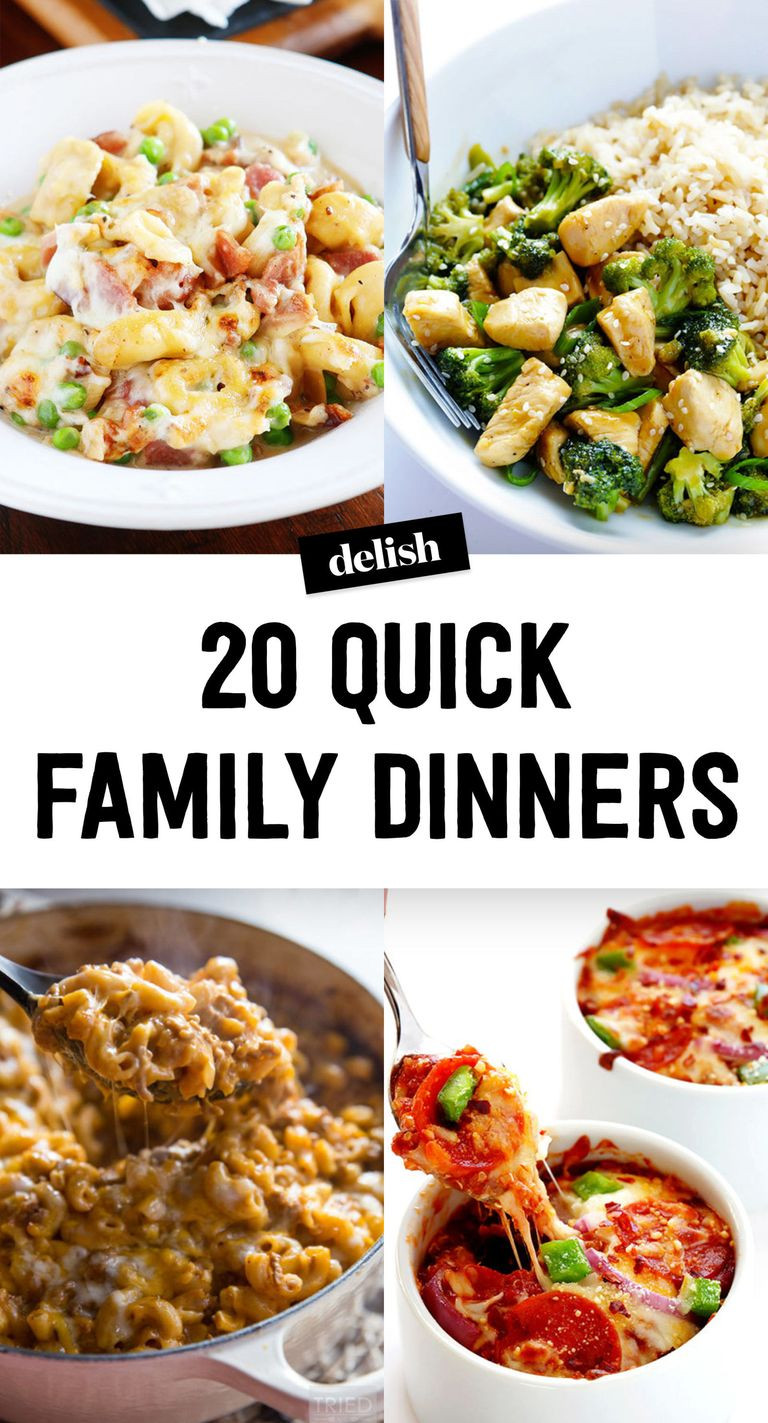 Quick Dinner Idea
 20 Quick & Easy Dinner Ideas Recipes for Fast Family
