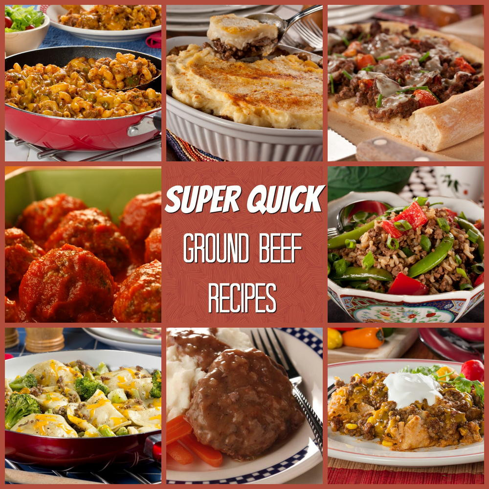 Quick Easy Meals With Ground Beef
 Super Quick Ground Beef Recipes