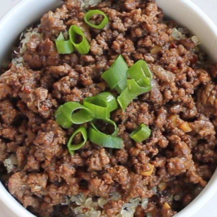 Quinoa And Ground Beef
 15 Minute Korean Beef and Quinoa Bowl Recipe