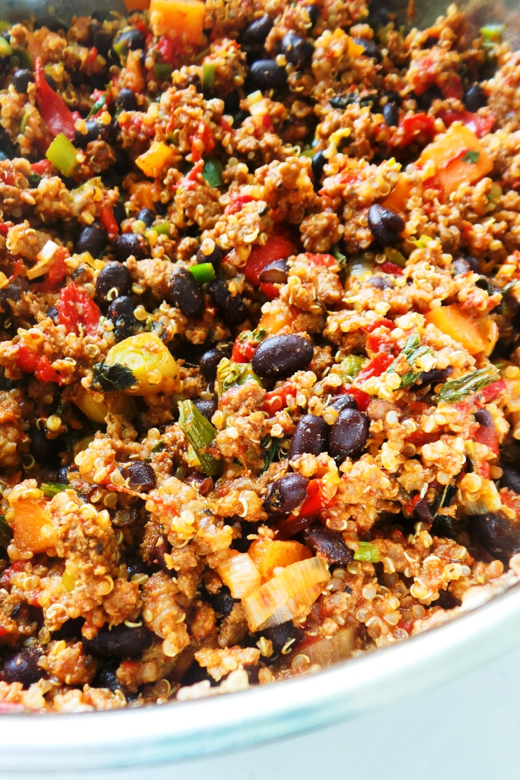 Quinoa And Ground Beef
 Ground Beef Dinner Skillet Recipe Easy & Healthy Her