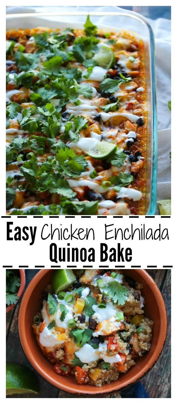 Quinoa High In Fiber
 Easy Chicken Enchilada Quinoa Bake Recipe