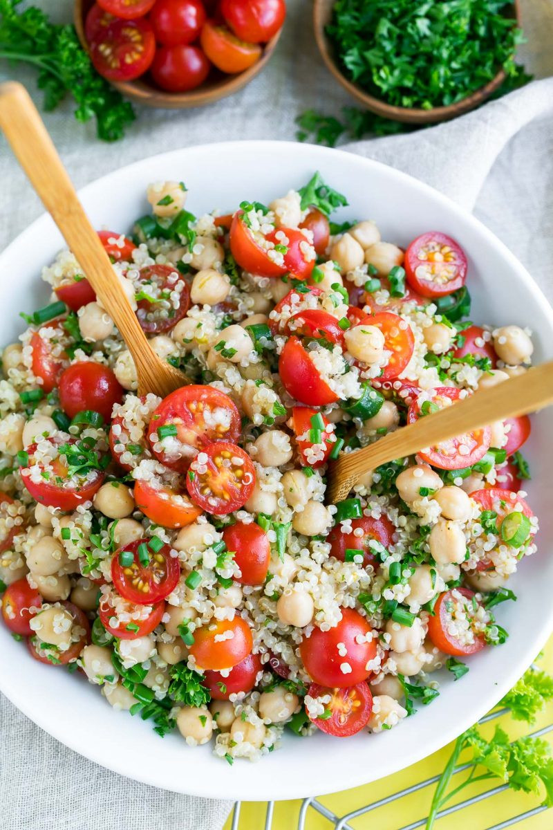 Quinoa Recipes Side Dish
 Tomato Quinoa Salad Recipe Vegan and Gluten Free Peas