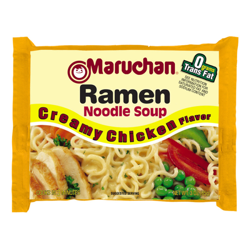 Ramen Noodles Chicken Flavor
 Maruchan Creamy Chicken Flavor Ramen Noodles 3oz 85g
