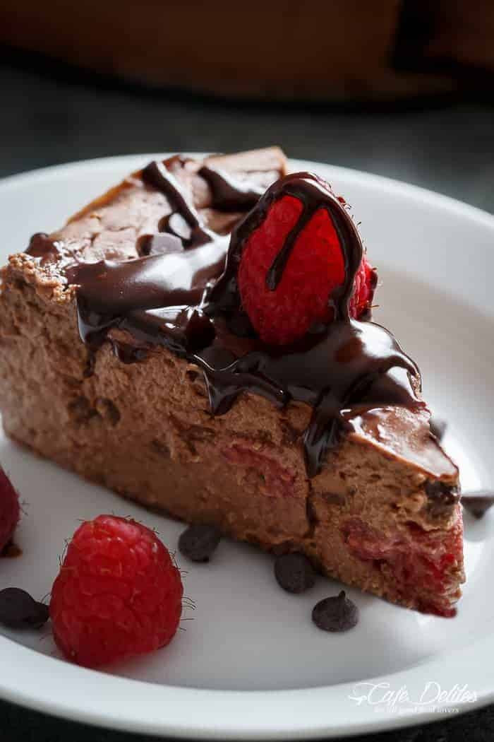 Raspberry Chocolate Cheese Cake
 Chocolate Raspberry Cheesecake Low Carb Low Fat Cafe