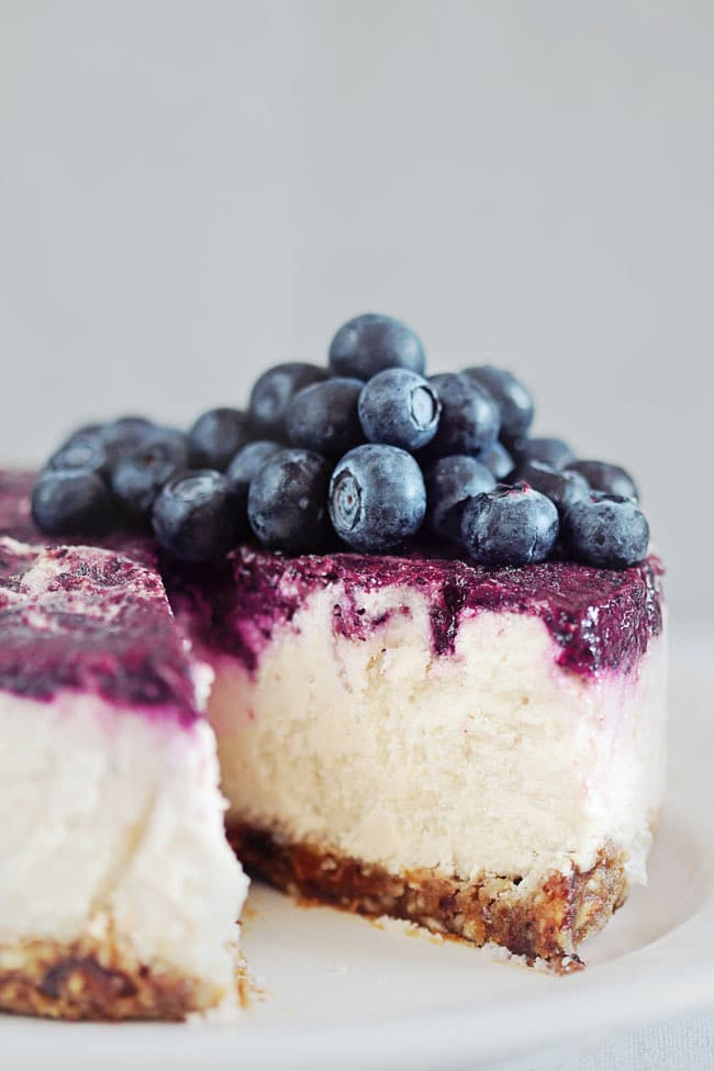 Raw Cheese Cake Recipe
 A Blueberry Raw Cheesecake For A Special Valentine