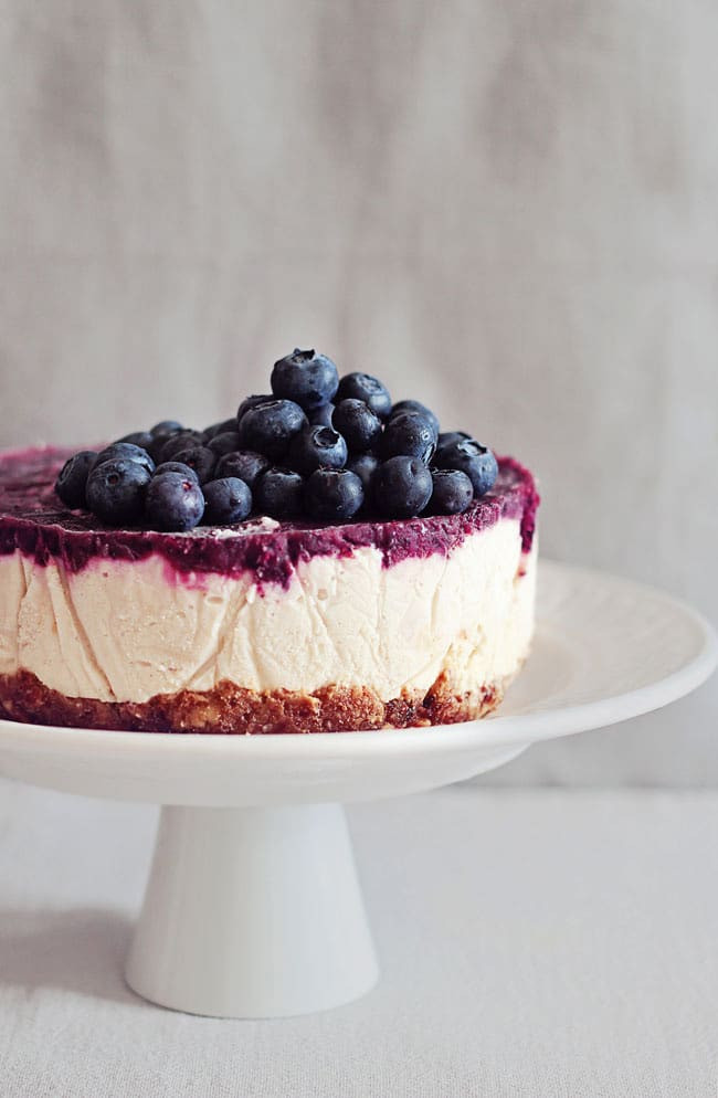 Raw Cheese Cake Recipe
 A Blueberry Raw Cheesecake For A Special Valentine