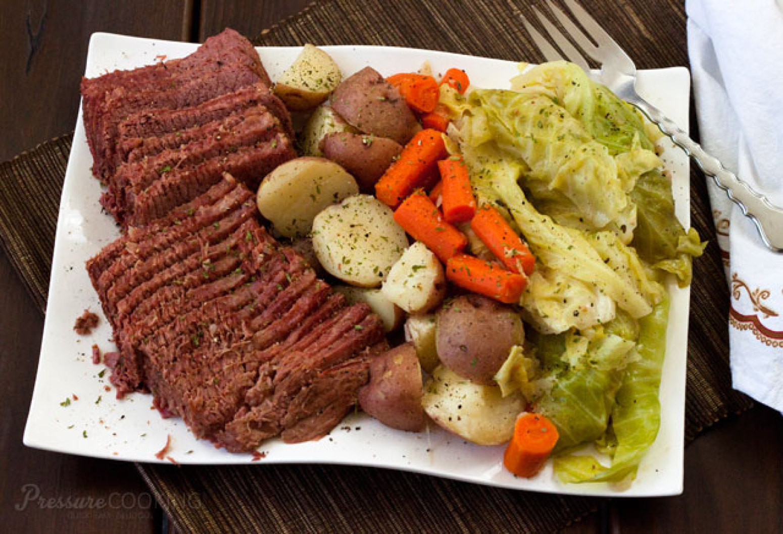 Recipe Corned Beef And Cabbage
 Pressure Cooker Corned Beef and Cabbage Recipe