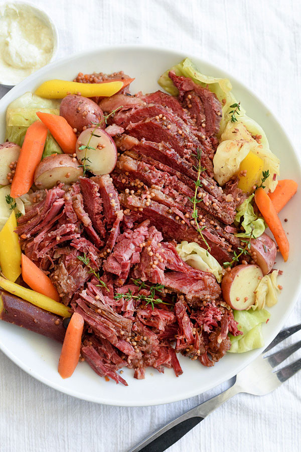 Recipe Corned Beef And Cabbage
 CrockPot Corned Beef and Cabbage or Instant Pot