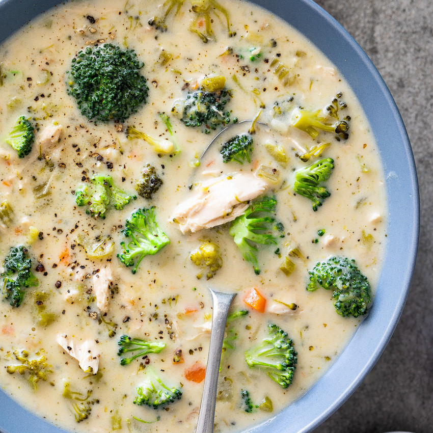Recipe For Broccoli Soup
 Easy healthy chicken broccoli soup Simply Delicious