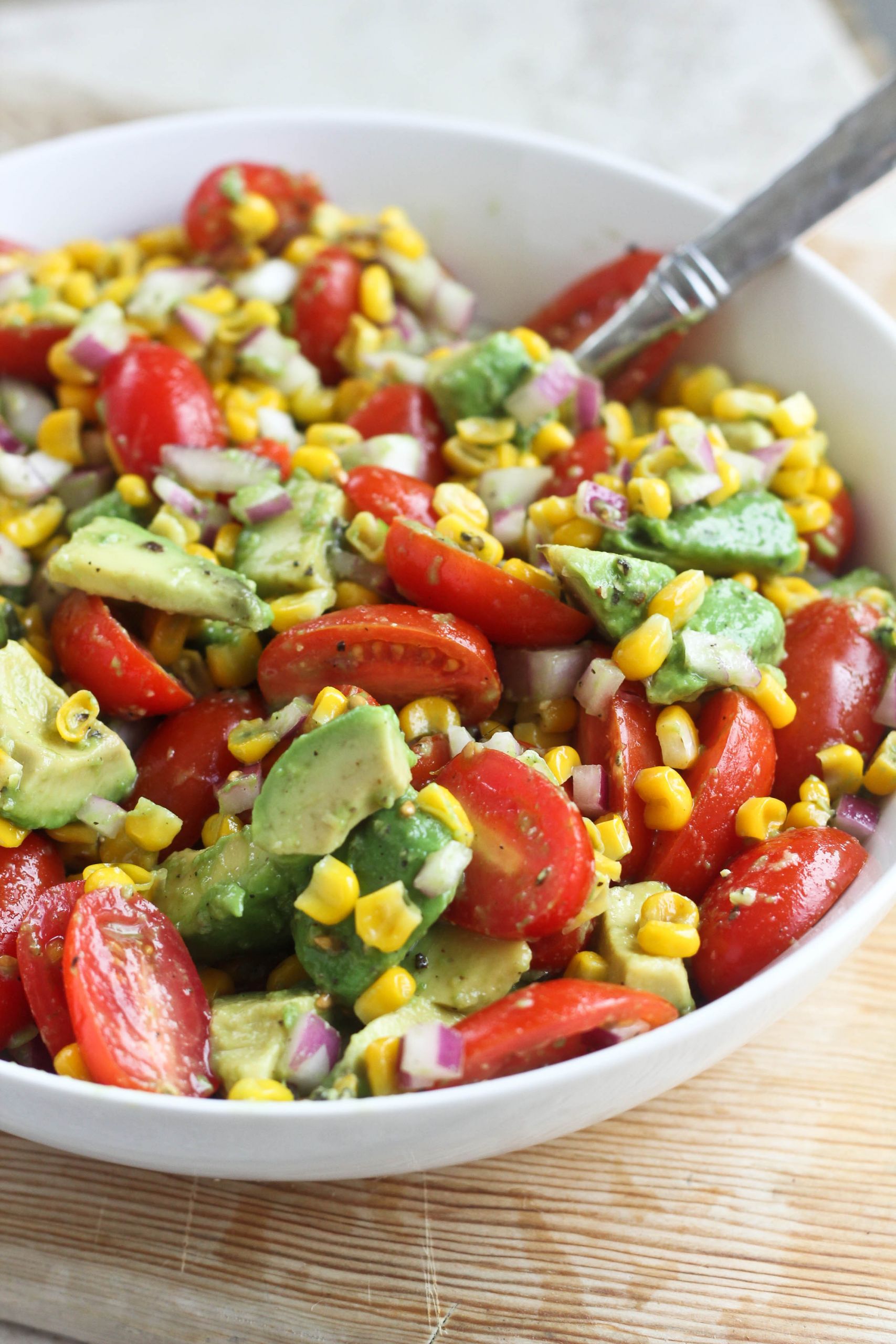 Recipe For Corn Salad
 Avocado Tomato & Corn Salad