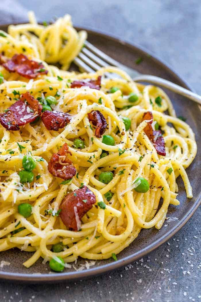 Recipe With Spaghetti Noodles
 Easy Pasta Carbonara Recipe