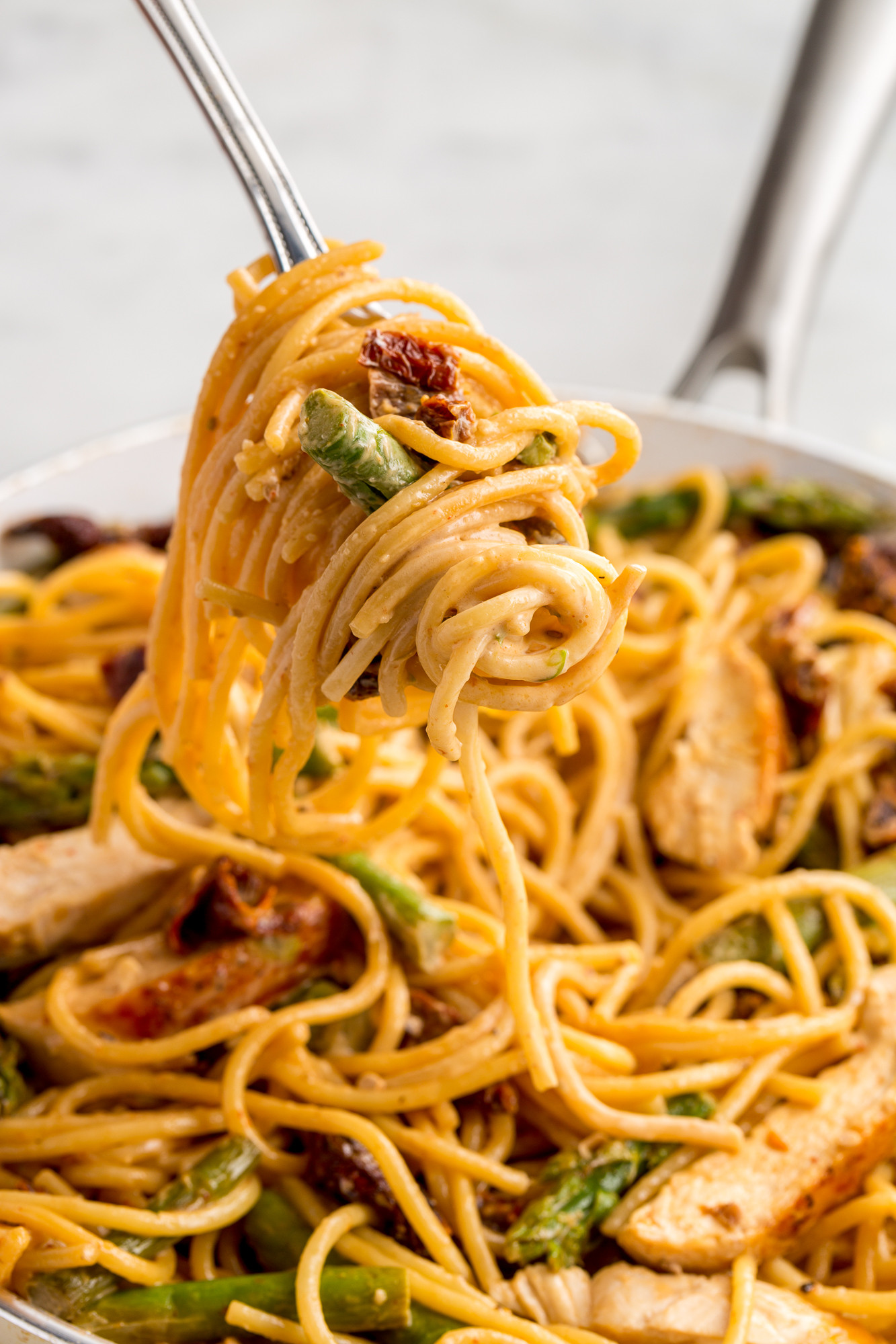 Recipe With Spaghetti Noodles
 Best Asparagus Sundried Tomato and Chicken Spaghetti