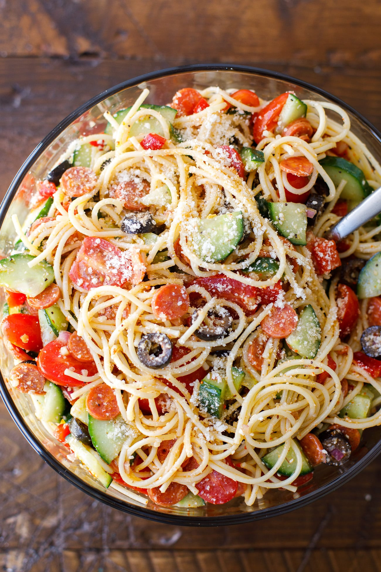 Recipe With Spaghetti Noodles
 Spaghetti Salad Easy Italian Spaghetti Pasta Salad